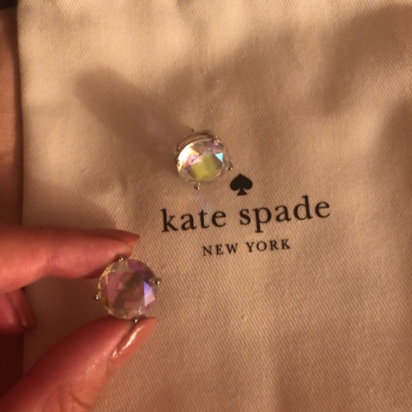 Kate Spade Large Round Diamond Earrings - Picture 2 of 4